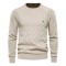 AIOPESON Argyle Basic Men Sweaters Solid Color O-neck Long sleeve Knitted Male Pullover Winter Fashion New Warm Sweaters for Men